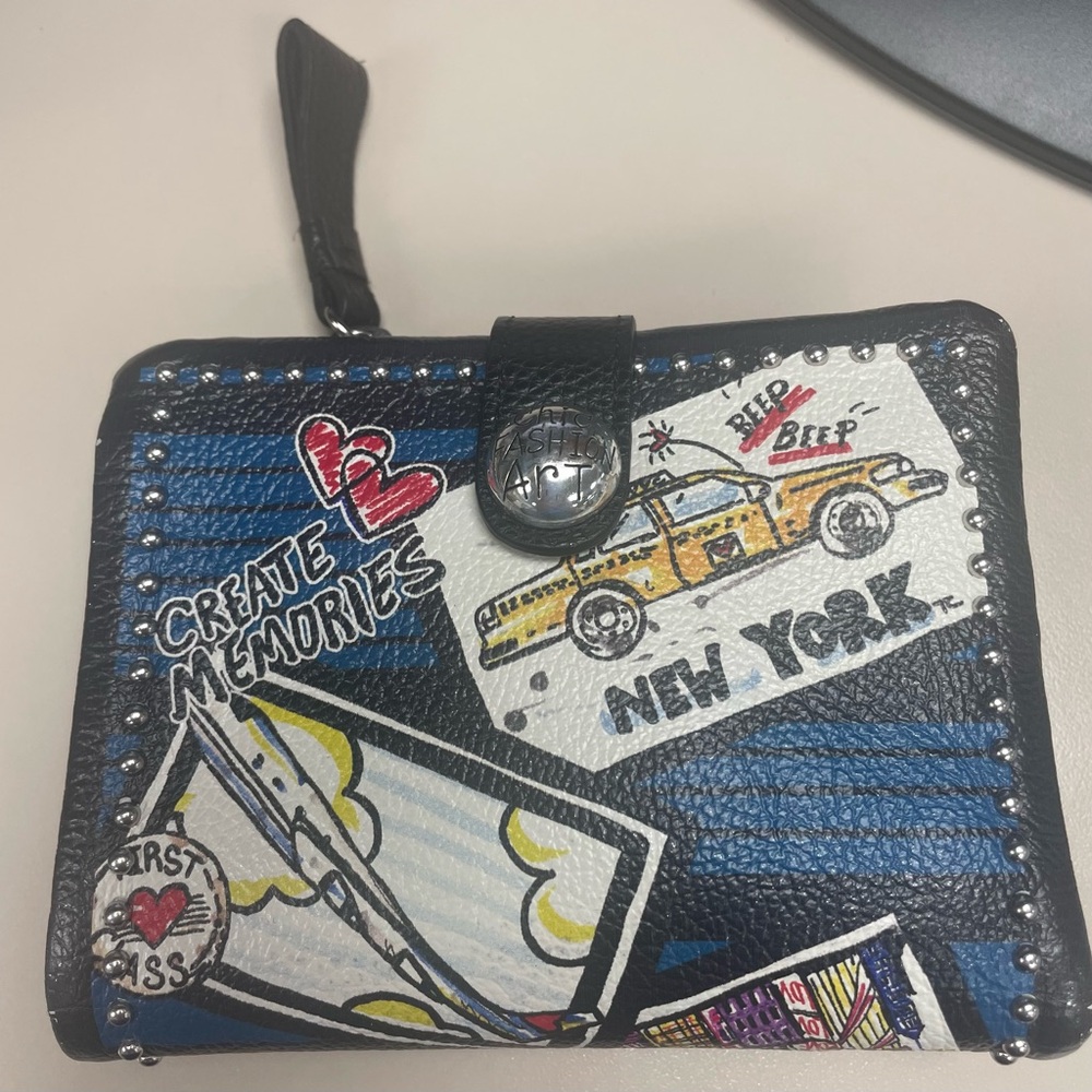 Brighton EUC Graphic Wallet with Travel Design